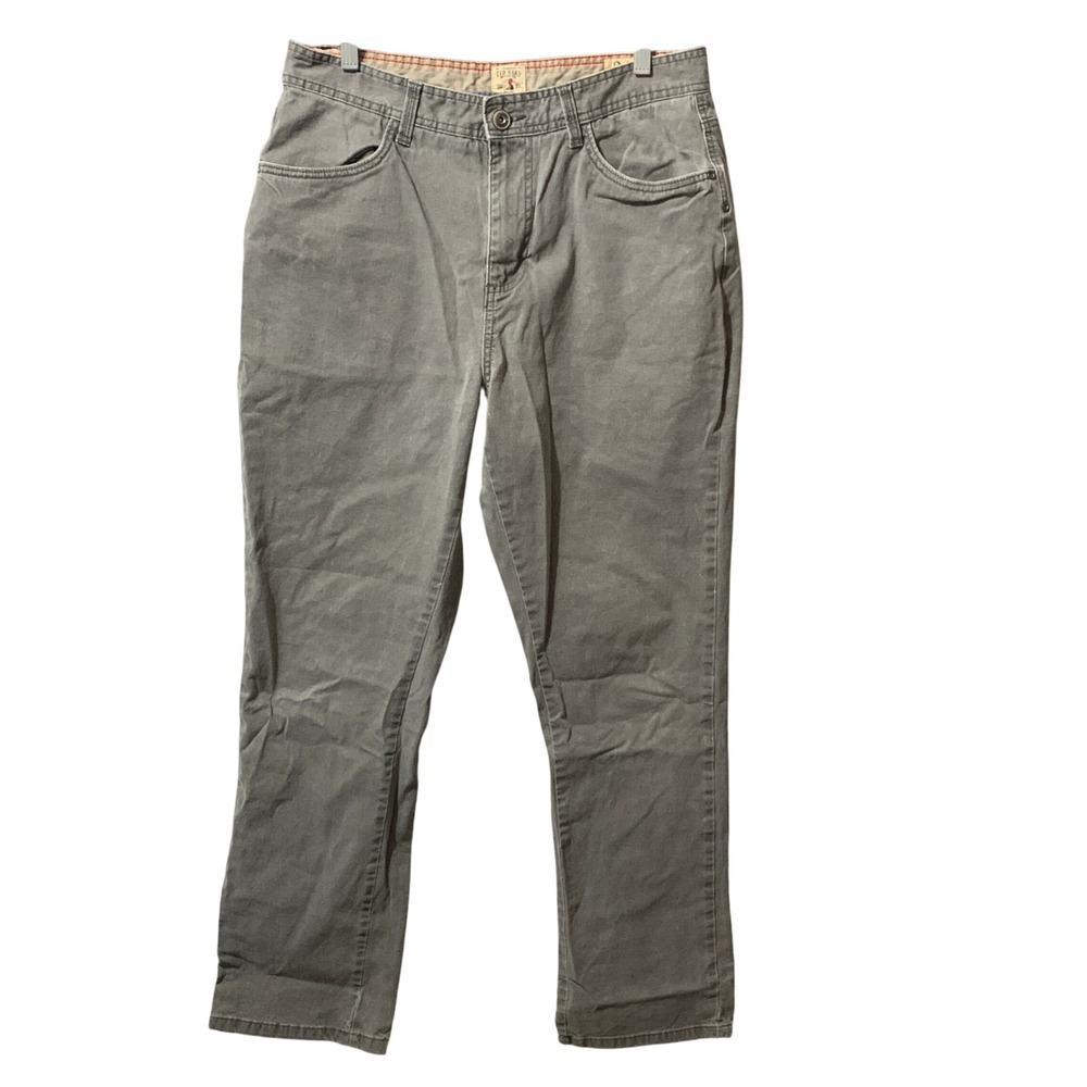 Red Head Brand Mens Gray‎ Straight Leg Pants Size 34x34 Cotton Work Outdoor